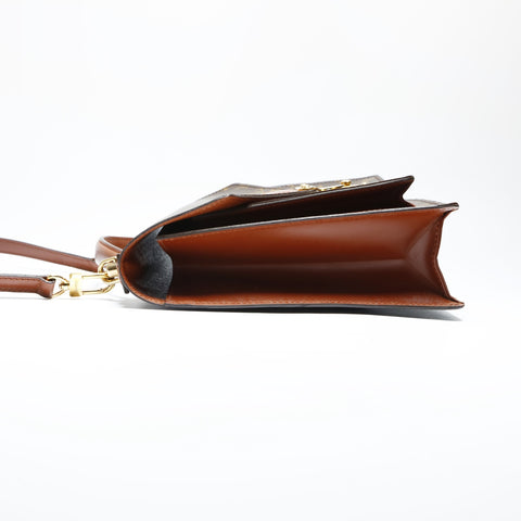 LOUIS VUITTON Monogram Monceau 28 Shoulder Bag Brown WS23746