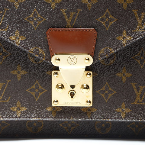 LOUIS VUITTON Monogram Monceau 28 Shoulder Bag Brown WS23746