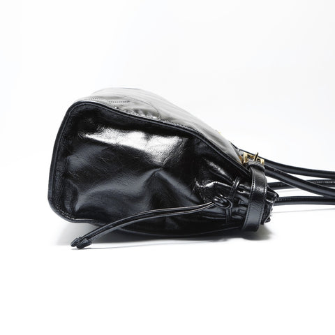 PRADA Bonnie Large 1BA433 Triangle Logo Shoulder Bag black WS23747