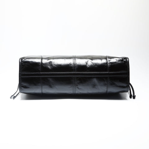 PRADA Bonnie Large 1BA433 Triangle Logo Shoulder Bag black WS23747