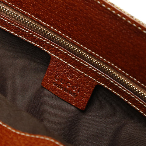 GUCCI GG canvas bamboo Handbag Brown WS23749