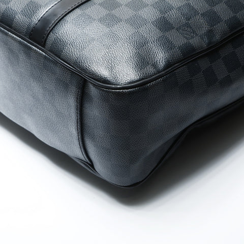 LOUIS VUITTON 2012 Tadao PM Damier Graphite Shoulder Bag black WS23751