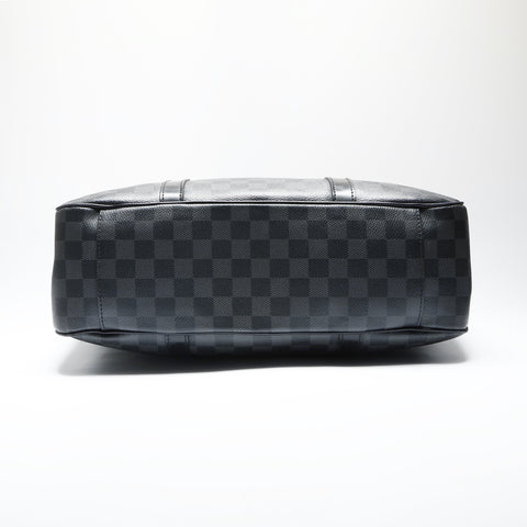 LOUIS VUITTON 2012 Tadao PM Damier Graphite Shoulder Bag black WS23751