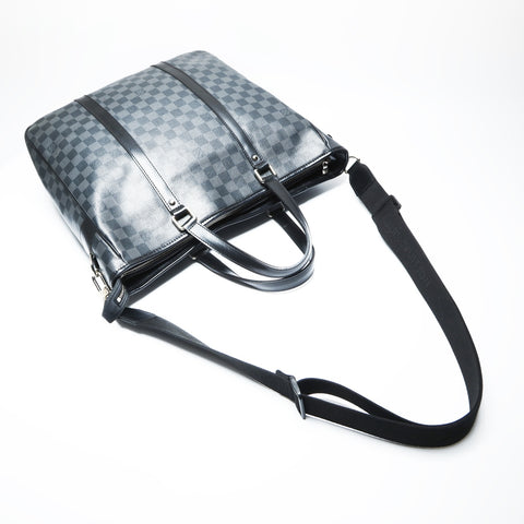 LOUIS VUITTON 2012 Tadao PM Damier Graphite Shoulder Bag black WS23751