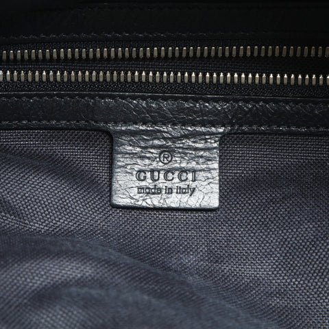 GUCCI Interlocking G Boston Bag Leather 2-way Boston bag black WS23752