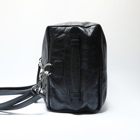 GUCCI Interlocking G Boston Bag Leather 2-way Boston bag black WS23752