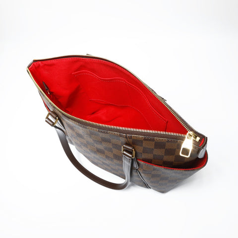 LOUIS VUITTON 2014 N41282 Damier Totally PM Shoulder Bag Brown WS23754