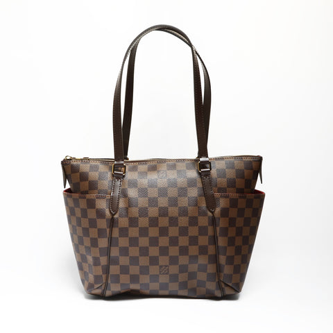 LOUIS VUITTON 2014 N41282 Damier Totally PM Shoulder Bag Brown WS23754