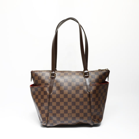LOUIS VUITTON 2014 N41282 Damier Totally PM Shoulder Bag Brown WS23754