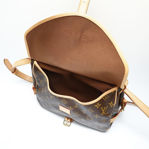 LOUIS VUITTON 2008 M42256 Monogram Saumur 30 Shoulder Bag Brown WS23755
