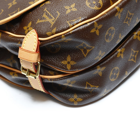 LOUIS VUITTON 2008 M42256 Monogram Saumur 30 Shoulder Bag Brown WS23755
