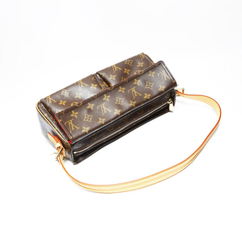 LOUIS VUITTON 2005 M51164 Monogram Viva Cite MM Shoulder Bag Brown WS23756