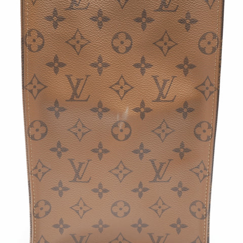 LOUIS VUITTON 2020 Monogram Giant Reverse On-the-Go MM Handbag Brown WS23758