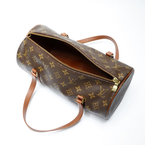 LOUIS VUITTON 2009 Monogram Papillon 30 Handbag Brown WS23759