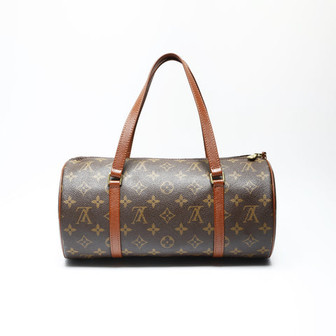 LOUIS VUITTON 2009 Monogram Papillon 30 Handbag Brown WS23759