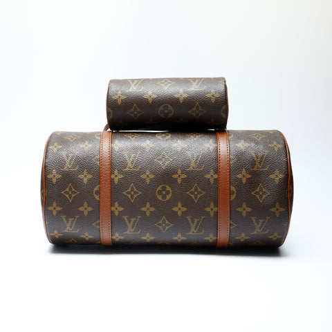 LOUIS VUITTON 2009 Monogram Papillon 30 Handbag Brown WS23759