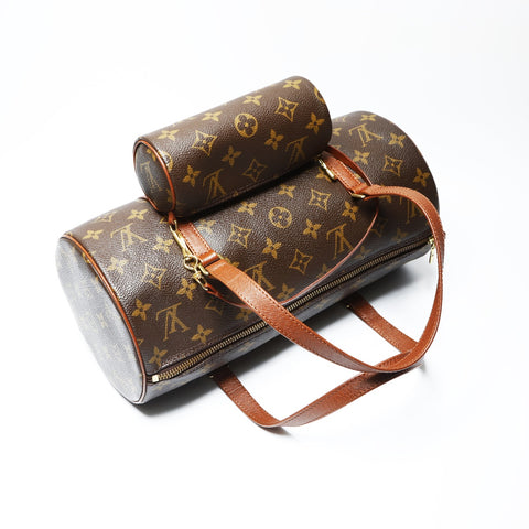 LOUIS VUITTON 2009 Monogram Papillon 30 Handbag Brown WS23759