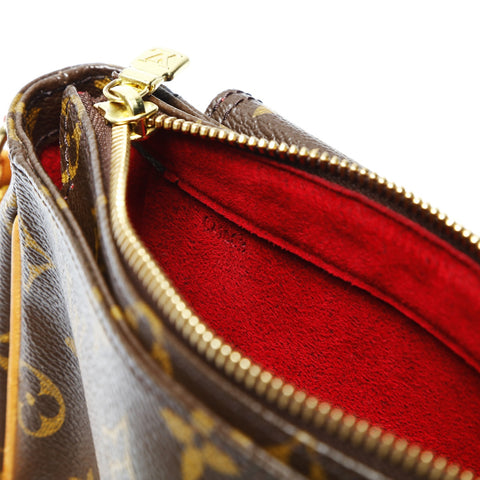 LOUIS VUITTON 2003 Monogram Viva Cite PM Shoulder Bag Brown WS23760