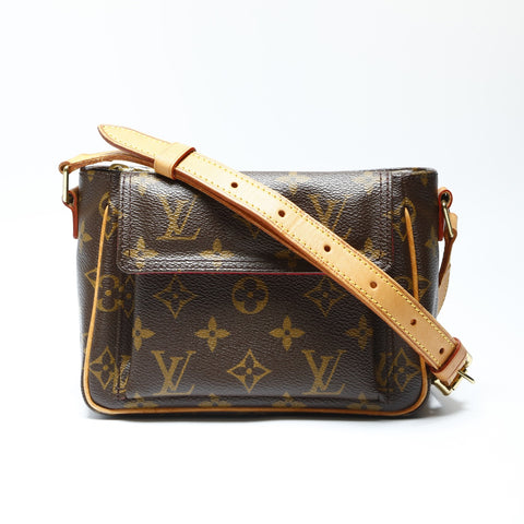 LOUIS VUITTON 2003 Monogram Viva Cite PM Shoulder Bag Brown WS23760