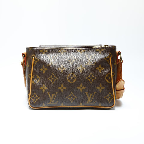 LOUIS VUITTON 2003 Monogram Viva Cite PM Shoulder Bag Brown WS23760