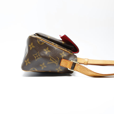 LOUIS VUITTON 2003 Monogram Viva Cite PM Shoulder Bag Brown WS23760