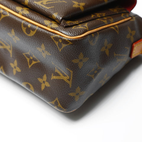 LOUIS VUITTON 2003 Monogram Viva Cite PM Shoulder Bag Brown WS23760