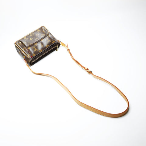 LOUIS VUITTON 2003 Monogram Viva Cite PM Shoulder Bag Brown WS23760