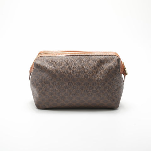 CELINE Macadam PVC Pouch Brown WS23764