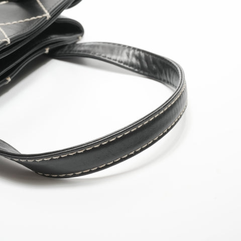 CHANEL No. 7 Wild Stitch COCO Mark Handbag black WS23769