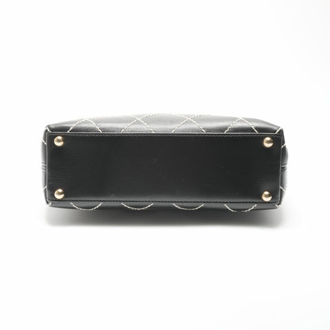 CHANEL No. 7 Wild Stitch COCO Mark Handbag black WS23769