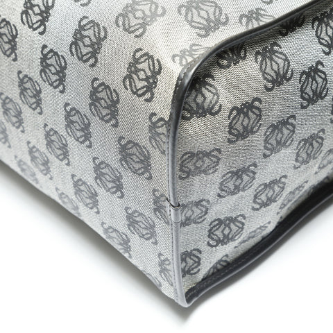 LOEWE Anagram Coding Canvas Boston bag black WS23770