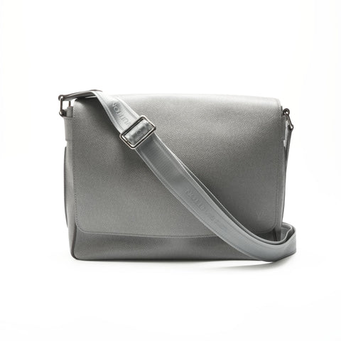 LOUIS VUITTON 2011 Taiga Roman MM Glacier Shoulder Bag gray WS23773