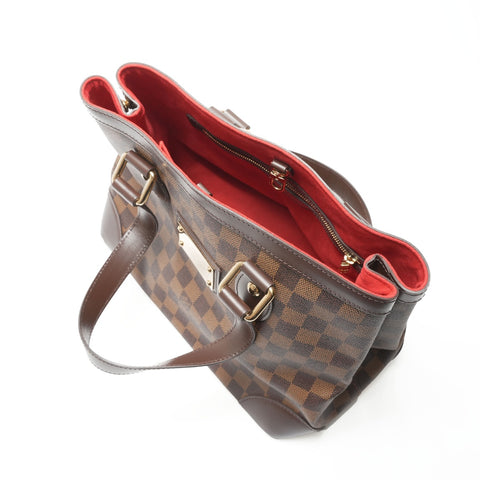 LOUIS VUITTON Damier Hampstead PM Handbag Brown WS23775