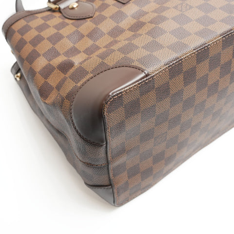 LOUIS VUITTON Damier Hampstead PM Handbag Brown WS23775