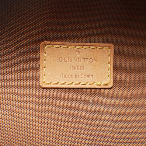 LOUIS VUITTON 2000 Monogram Gange Pochette Umhängetasche Braun WS23776