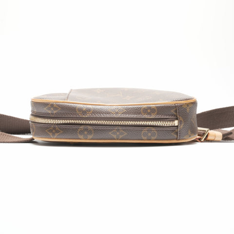 LOUIS VUITTON 2000 Monogram Gange Pochette Umhängetasche Braun WS23776