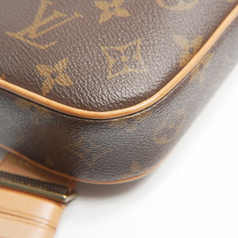 LOUIS VUITTON 2000 Monogram Gange Pochette Shoulder Bag Brown WS23776