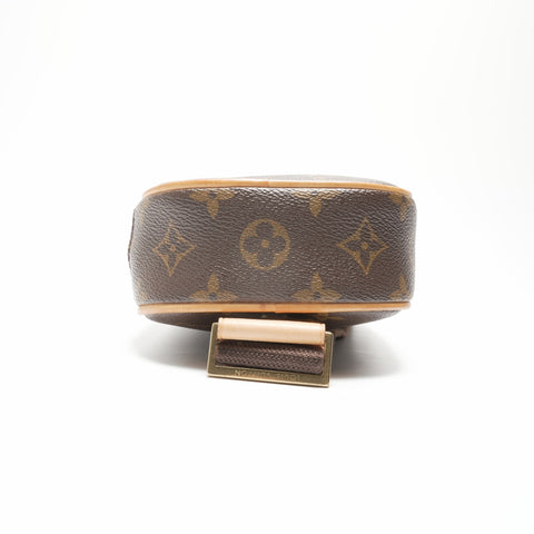 LOUIS VUITTON 2000 Monogram Gange Pochette Umhängetasche Braun WS23776