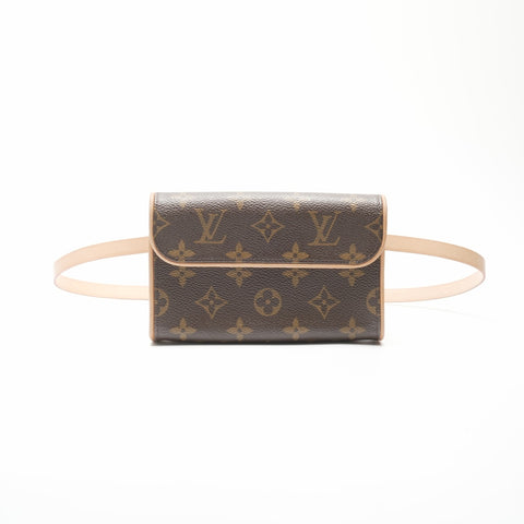 LOUIS VUITTON 2001 Florentine Monogram Pochette Shoulder Bag Brown WS23777