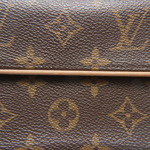LOUIS VUITTON 2001 Florentine Monogram Pochette Shoulder Bag Brown WS23777