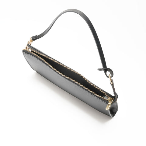 LOUIS VUITTON 2000 Epi Pochette Accessories Shoulder Bag black WS23778