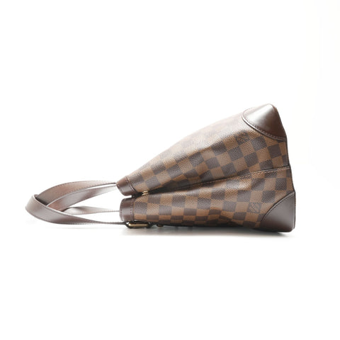 LOUIS VUITTON 2007 Damier Hampstead PM Handbag Brown WS23779