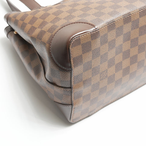 LOUIS VUITTON 2007 Damier Hampstead PM Handbag Brown WS23779