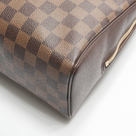 LOUIS VUITTON 2005 Damier Brera Handbag Brown WS23786