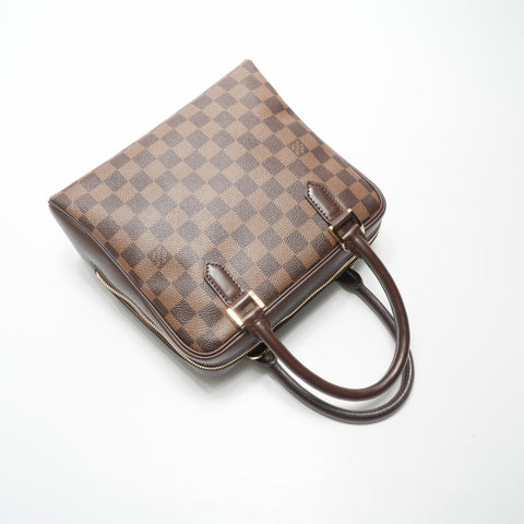LOUIS VUITTON 2005 Damier Brera Handbag Brown WS23786