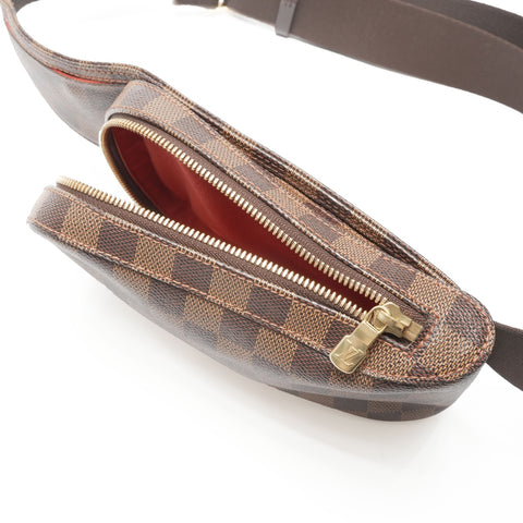 LOUIS VUITTON 2005 Damier Geronimos Shoulder Bag Brown WS23787