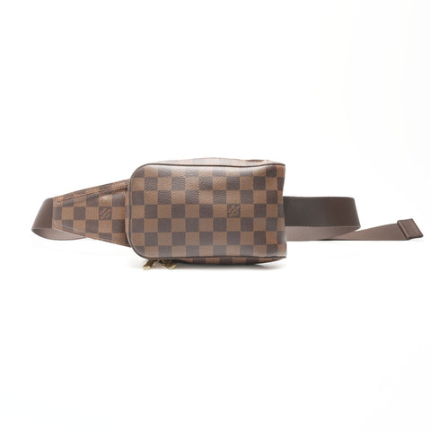 LOUIS VUITTON 2005 Damier Geronimos Shoulder Bag Brown WS23787