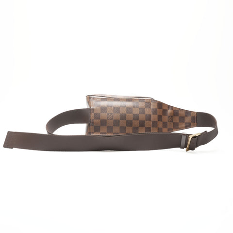 LOUIS VUITTON 2005 Damier Geronimos Shoulder Bag Brown WS23787