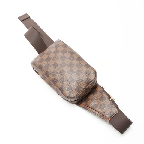 LOUIS VUITTON 2005 Damier Geronimos Shoulder Bag Brown WS23787