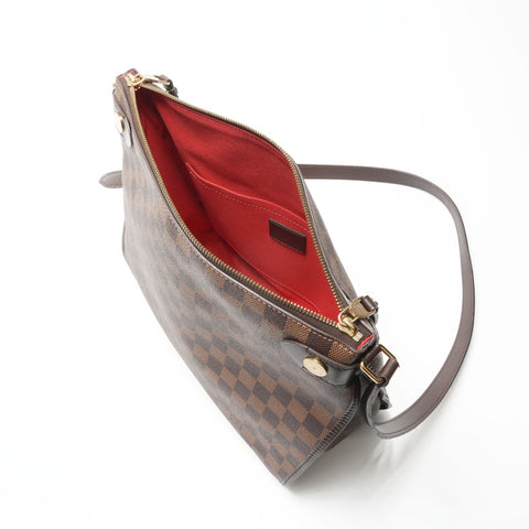 LOUIS VUITTON 2015 Damier Duomo Shoulder Bag Brown WS23789